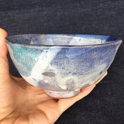 コバルト雲の割高台ちゃわん 6枚目の画像