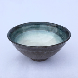 エメラルドグリーンとリングの茶碗 6枚目の画像