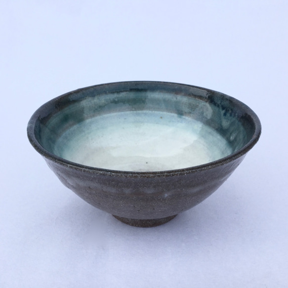 エメラルドグリーンとリングの茶碗 6枚目の画像