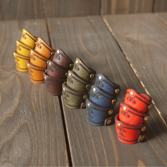 牛革 アーマーリング ハンドメイド レザー 指輪・リング LeatherCraft