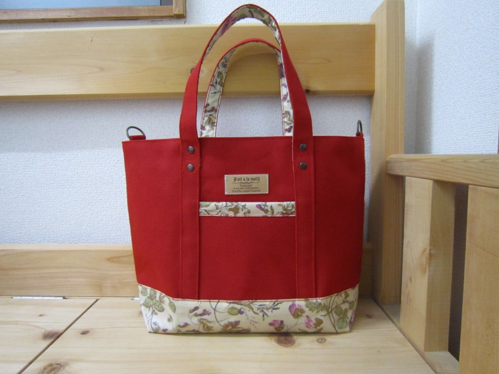 【ミーコ&ターボ】あおりポケット付きトートバッグL 倉敷8号帆布　底板 倉敷8号帆布 あおりポケットトートバッグ 開け口ファスナー