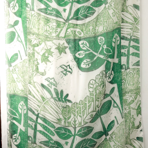 木版画 #『Green green』 笹倉鉄平「エヴァーグリーン」シルクスクリーン版画 絵画買取