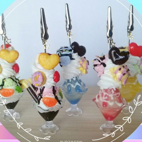 ﾏｰﾌﾞﾙﾁｮｺﾊﾟﾌｪのﾒﾓｽﾀﾝﾄﾞ♪ | NICO SWEET FACTORY デコパフェ メモスタンド