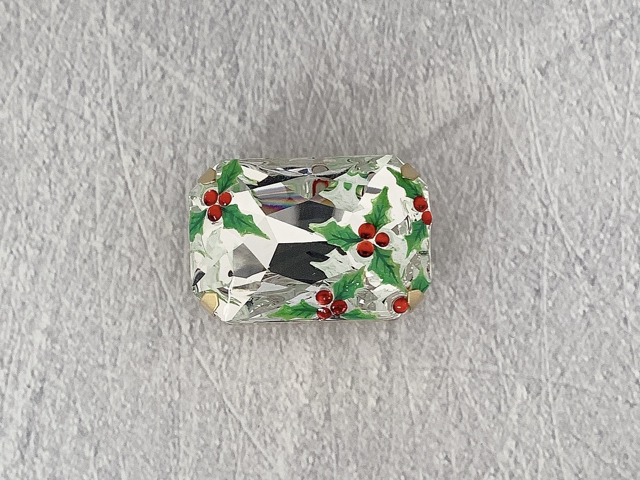 Bigクリスタルの柊木の帯留