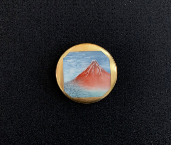 富士山　帯留 1枚目の画像