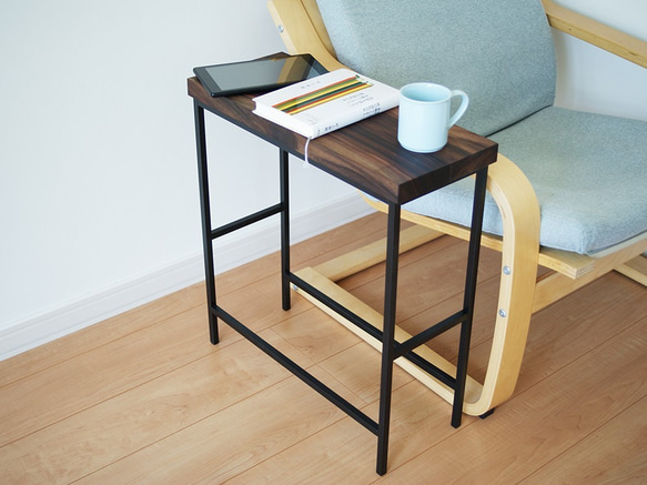 Iron Stool Sidetable ローズウッド 7枚目の画像