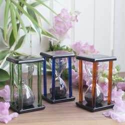 【送料無料】ペットの遺骨砂時計【Noir（ノワール）】 1枚目の画像