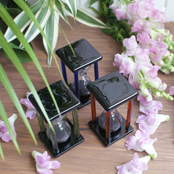 【送料無料】ペットの遺骨砂時計【Noir（ノワール）】 2枚目の画像