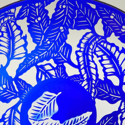 「芭蕉の葉」　サンドブラスト　中皿 3枚目の画像