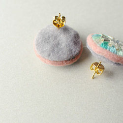 ＜Stella～遊び好きの星～＞刺繍ピアス「風そよぐ日の耳飾り」★ロングポスト/アレルギー対応変更可能 3枚目の画像