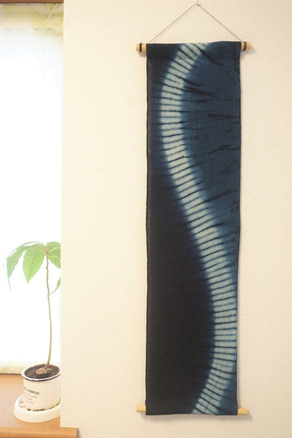 藍染 タペストリー ゆらぎ タペストリー・壁掛け sayu/坂 由香里 通販