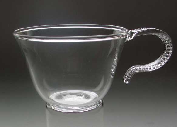 耐熱ガラス　ティーカップ。コーヒーカップ。重ねて収納。熱い物もつけたい物もＯＫ！STC-1　スタックカップ 3枚目の画像