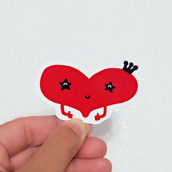 QQ塗鴉愛心造型貼紙 禮物貼 亮面防水 波品藝術 第5張的照片