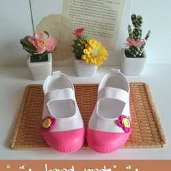 ★限定販売★17㎝★ 保育園 上履き 上靴 ピンク 女の子 贈り物 プレゼントに大好評♥ 2枚目の画像