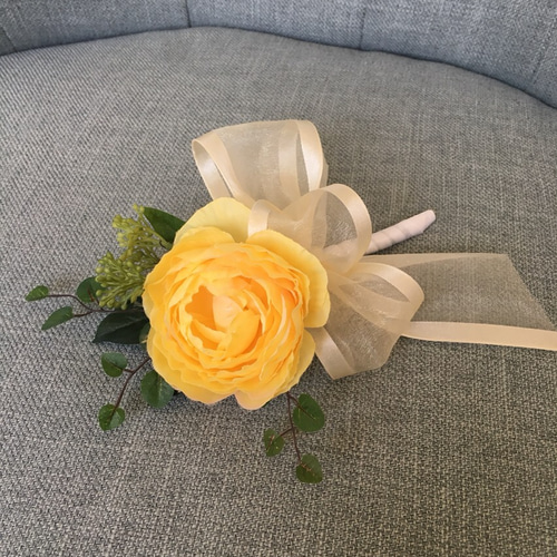 ウエディングブーケ&ブートニア #ラナンキュラス・ワイヤー