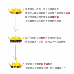 客製化寵物吊牌 文字款 第5張的照片