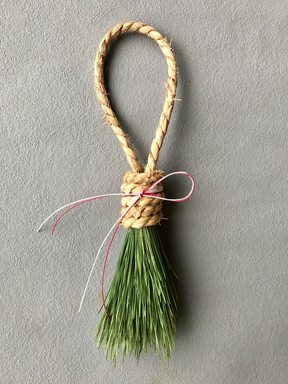 ACTINOTUS　しめ縄土台 秀〆 しめ縄 材料 リース 土台 草 丸 22cm ハンドメイド