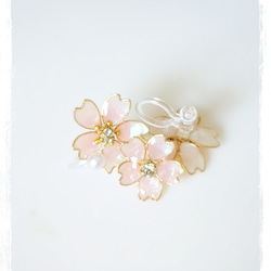 ❀桜❀ノンホールピアス 4枚目の画像