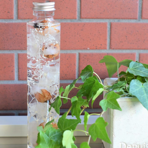 9色セット おもちゃ errer 香水瓶 白い小さな花 標本 ハーバリュウム