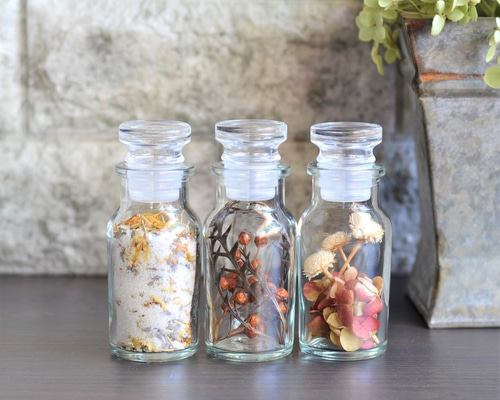 ラベンダーポプリ ガラスミニボトル入り3個 ハンドメイド ラベンダーポプリ ガラスミニボトル入り3個 ハンドメイド