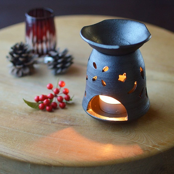 陶器のアロマポット・茶香炉 ディフューザー・アロマポット 料理を