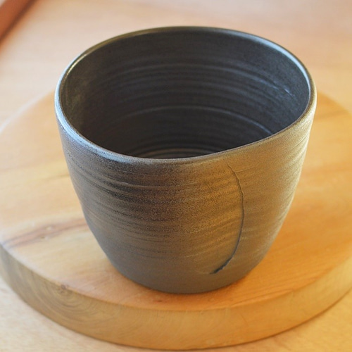 ワインクーラー 器 うつわ 花入 自然秞 穴窯 焼き締め陶