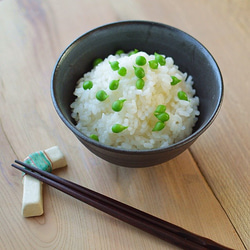 飯椀（小）／黒・焼き〆陶器（レンジ、オーブン、食洗機ＯＫ） 5枚目の画像