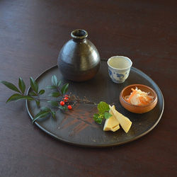 徳利（小）／黒・焼き〆陶器（レンジ、オーブン、食洗機ＯＫ） 4枚目の画像