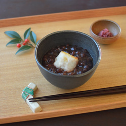 カフェオレボウル／黒・焼き〆陶器（レンジ、オーブン、食洗機ＯＫ） 7枚目の画像