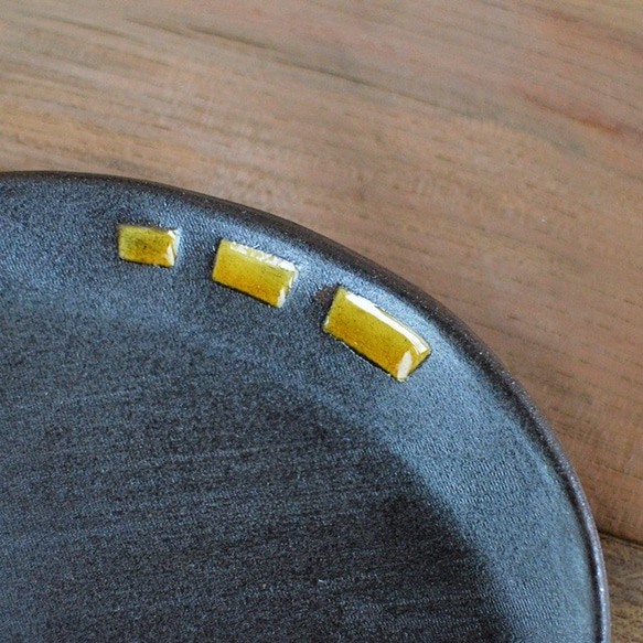 【Creema福袋】色絵楕円皿（黄＆緑）２点セット 7枚目の画像