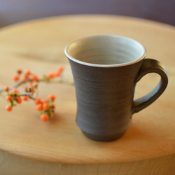 【Creema限定福袋】黒陶プレート（まる）＆コーヒーカップ 4枚目の画像
