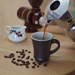 【Creema限定福袋】黒陶プレート（まる）＆コーヒーカップ 7枚目の画像