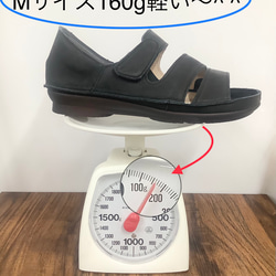 【足を優しく包み込む、袋縫い製法の至福♪】牛革オープントウサンダル 2130 12枚目の画像