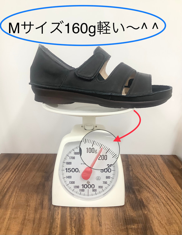 【足を優しく包み込む、袋縫い製法の至福♪】牛革オープントウサンダル 2130 12枚目の画像