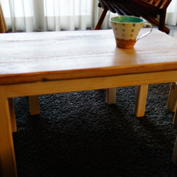 【サイズオーダー可能】無垢材ローテーブル コーヒーテーブル 子供用デスク　 4枚目の画像