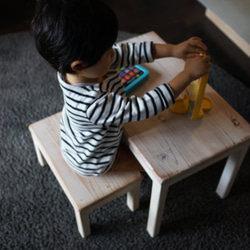 【サイズオーダー可能】無垢材ローテーブル コーヒーテーブル 子供用デスク　 6枚目の画像