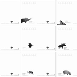 3rdfloor Studio｜owo-postcard 藝術家明信片組（Animals）一組9張 第5張的照片