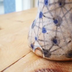 メーカー3rdfloor |手作りの陶器青い小さな花の三階です 2枚目の画像