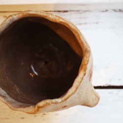 3rdfloorメーカー|手作りの陶器厄介なクマの植木鉢 5枚目の画像