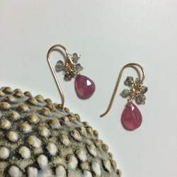 pink sapphire pierce 2枚目の画像