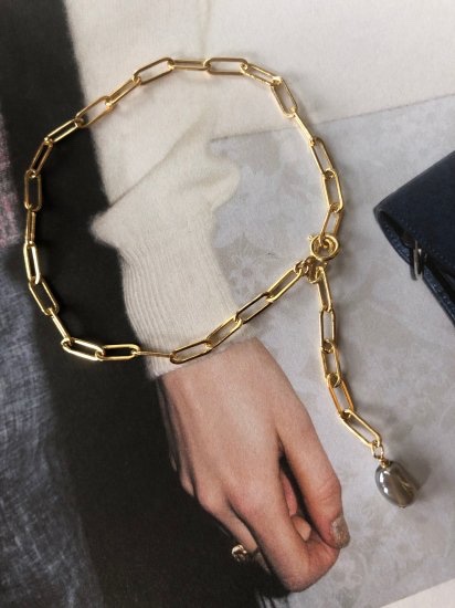 スクエアチェーンブレスレット