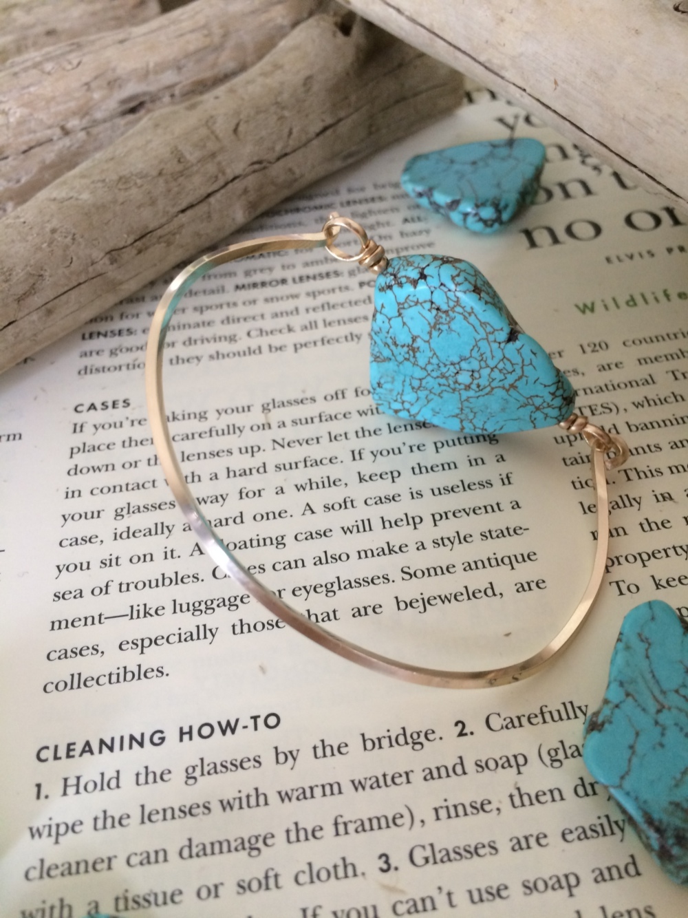 マグネサイトターコイズバングル