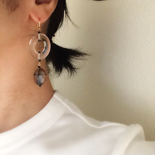 希少な天然石♪ キャストライトピアス ピアス（フック・チェーン 
