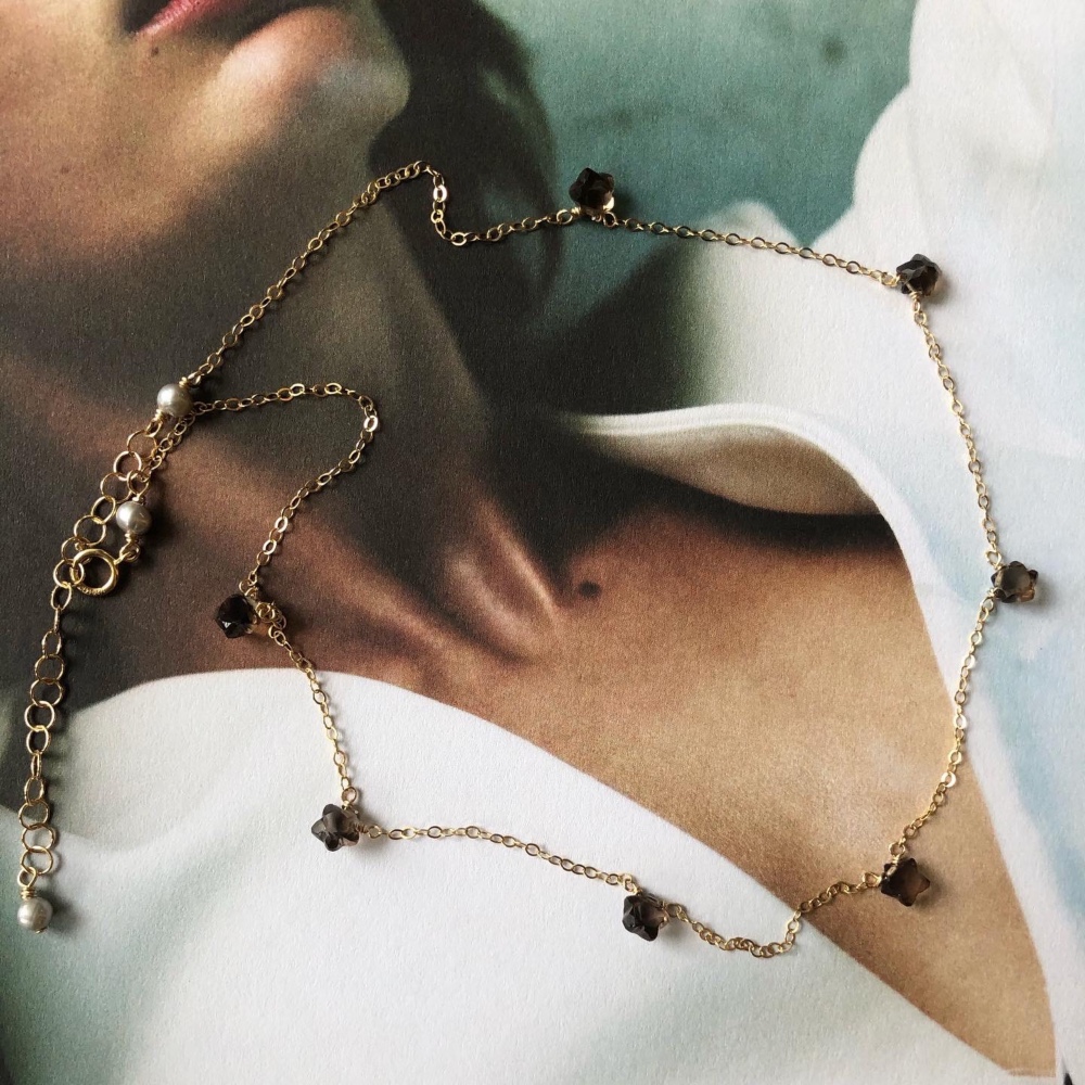 スタースモーキークォーツネックレス