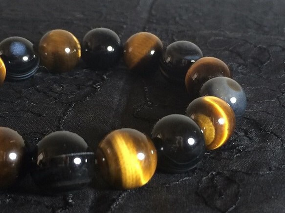 再販】5Aランクチャンスを引き寄せるのタイガーアイと天眼石の  