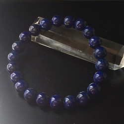 17厘米8毫米玉琉璃吉祥石Lapis lazuli簡單手鐲 第1張的照片