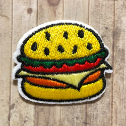ハンバーガー ワッペン 2枚セット 3枚目の画像