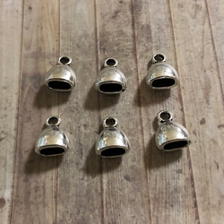 エンドキャップ 金具 7×3mm 6個セット 2枚目の画像