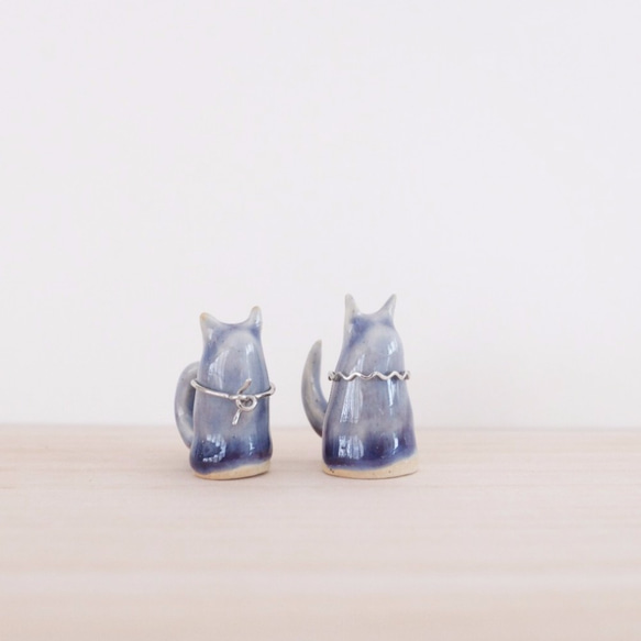 喵星人戒指座 | 陶瓷小貓 | 桌上風景 第1張的照片