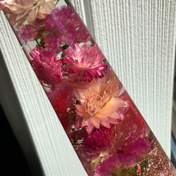 母の日フラワーギフト ハーバリウム  花材 アロマワックスバー ラズベリーピンク 2枚目の画像